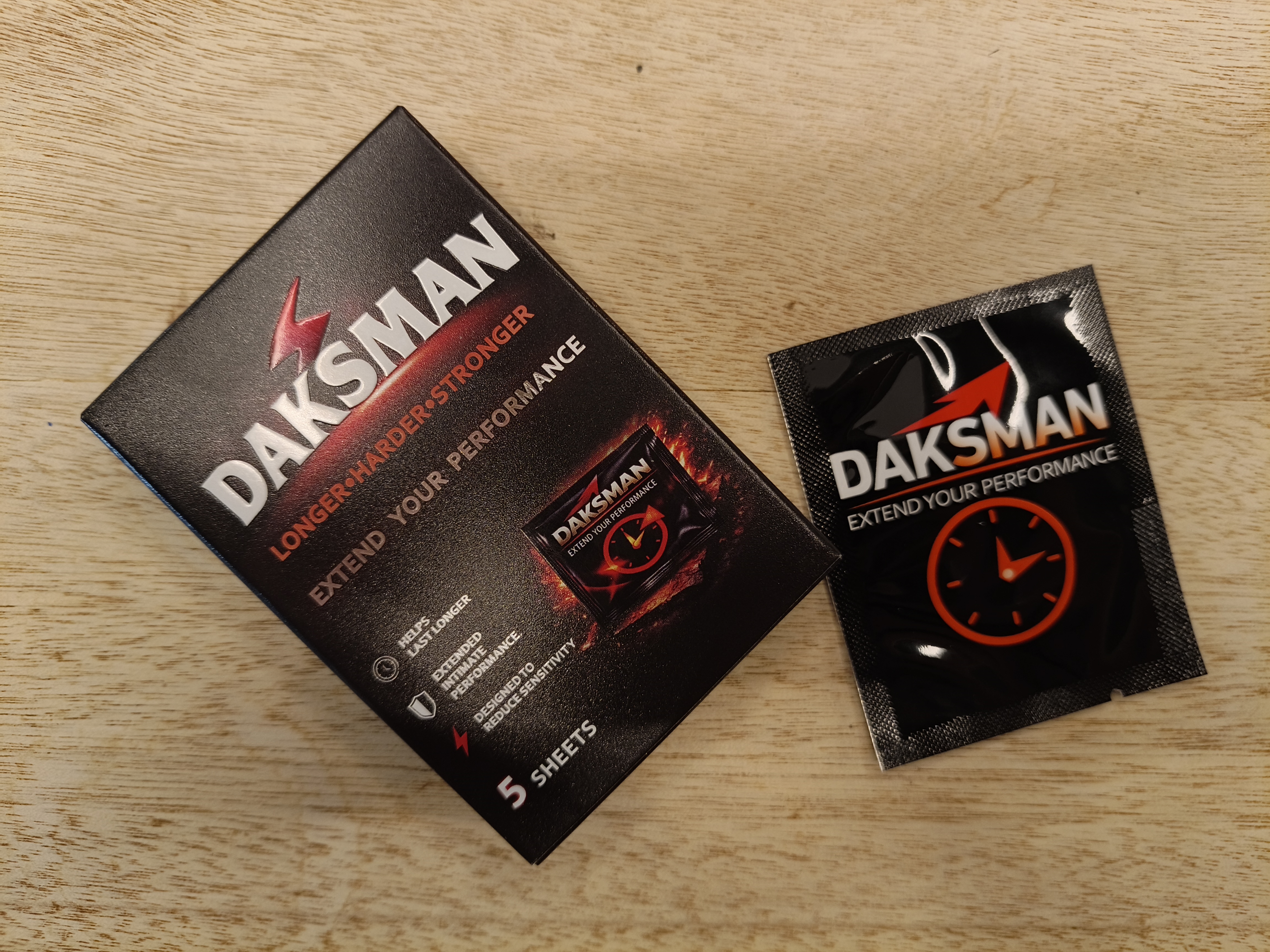 Daksman Wipes product packaging